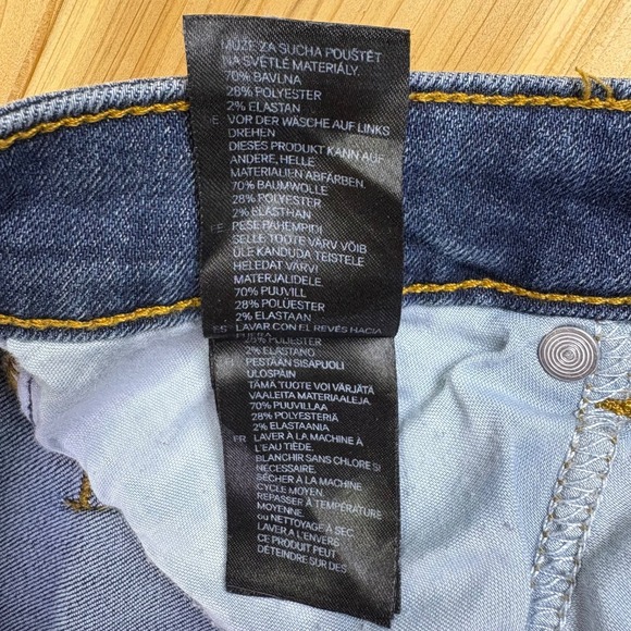H&M Jeans Womens 29 Skinny Low Rise Zip Cuff Denim Blue Jeans - Picture 5 of 9